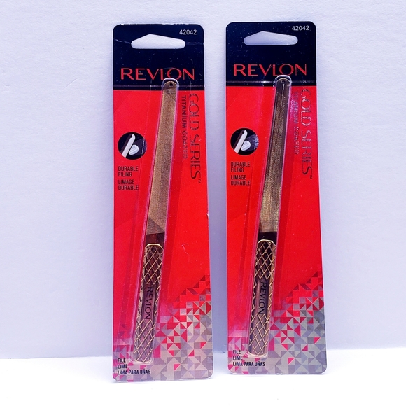 Revlon Titanium Coated Gold Series Nail File, #42042 (2 pack) - Picture 1 of 6
